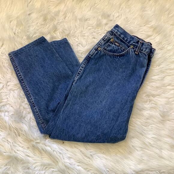 Chic Made in the USA Mom Jeans Short Size 16 Petite Cute Vintage Summer Blue - Picture 2 of 12
